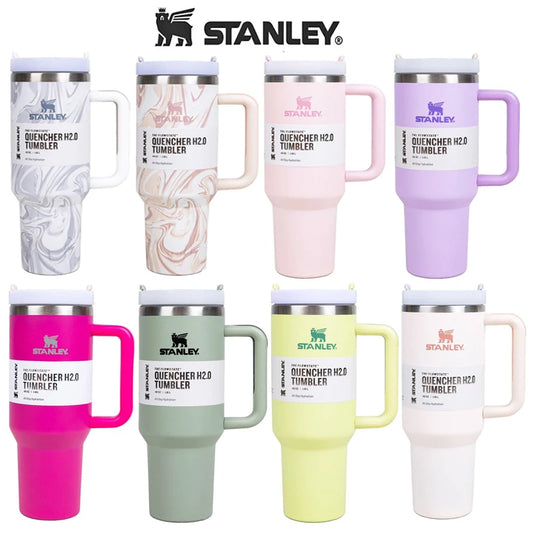 Stanley 30oz/40oz Steel Coffee Tumbler with Handle Vacuum Leak Proof Coffee Cup