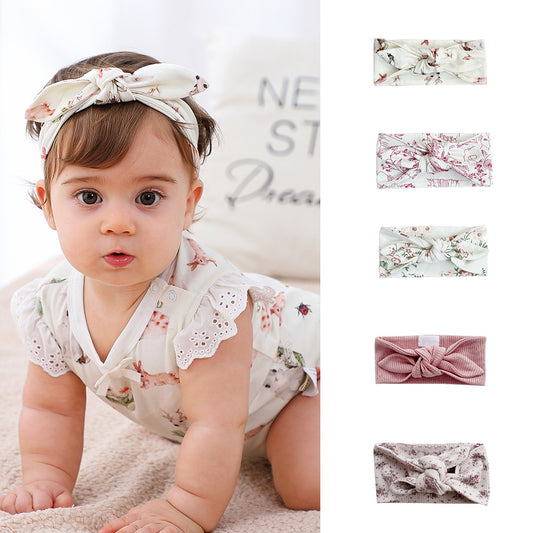 Cute Female Baby Headband Baby Hair Accessories Fontanelle Bow Baby
